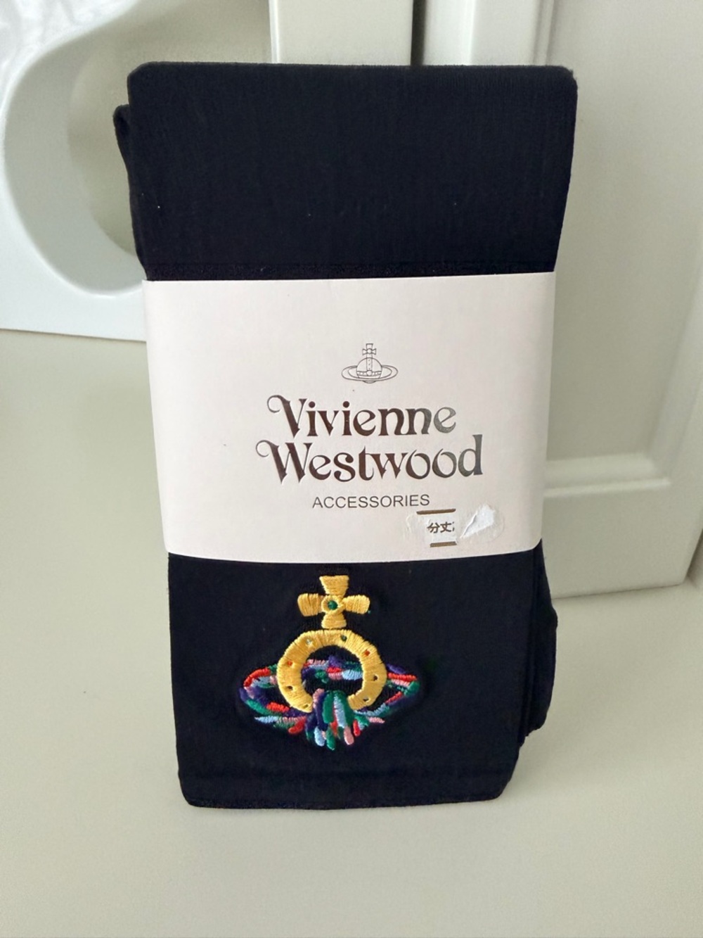 VIVIENNE WESTWOOD Japan Leggings Footless Black Japan licensed Orb Size M~L NEW